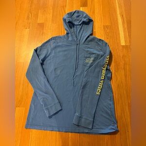 Blue Vineyard Vines long sleeve tee hoodie boys large